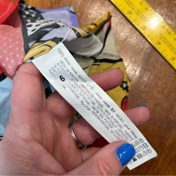 Zara Men’s graphic cartoon comic button up 100% viscose shirt size Large - Picture 3 of 7